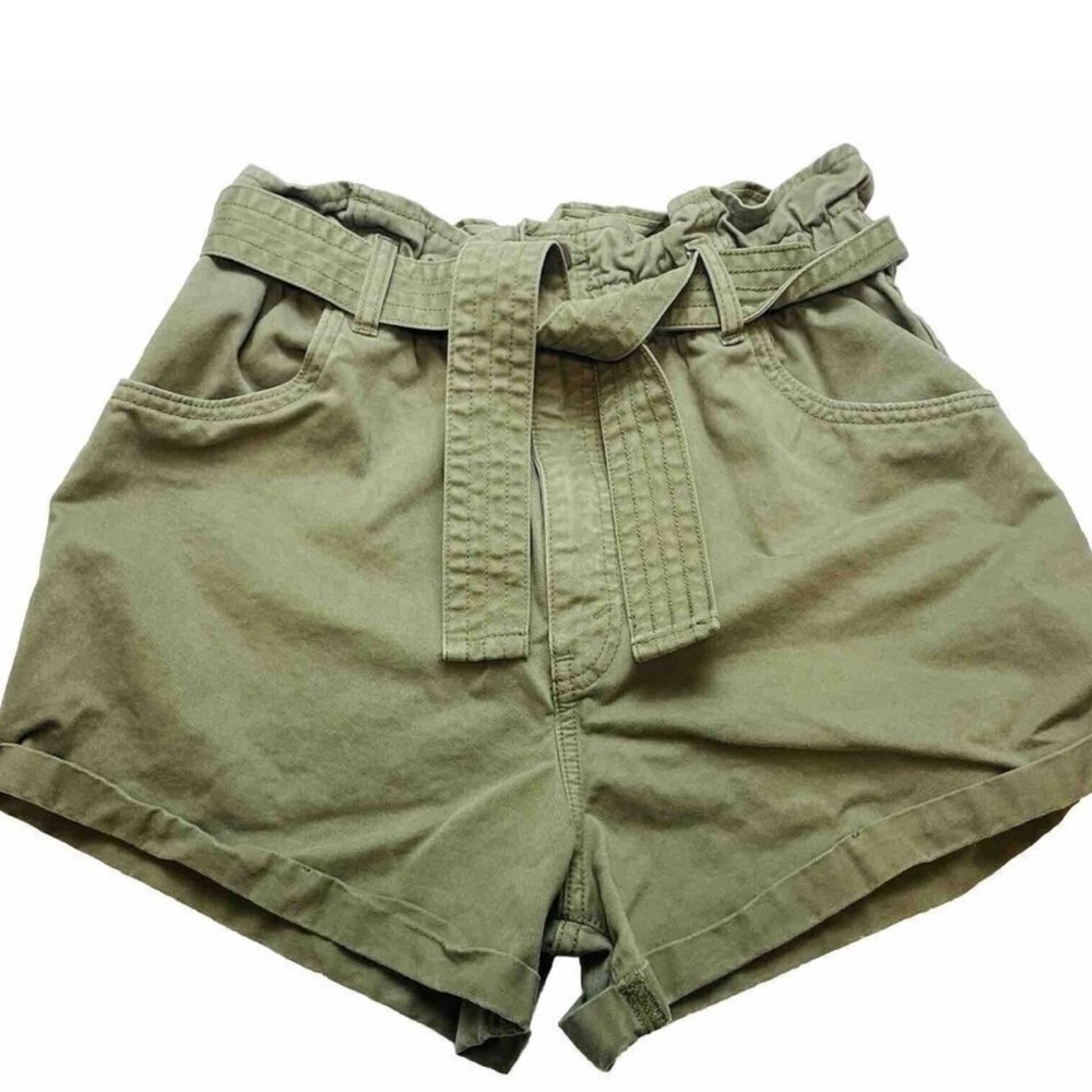 Women's Casual Green Shorts